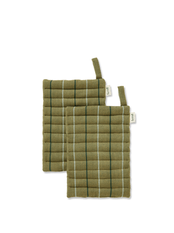 TOPFLAPPEN - Ito Pot Holder green - Set of 2 von Ferm Living