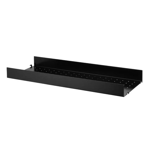 REGALBODEN METALL hoch, 78x30 - schwarz