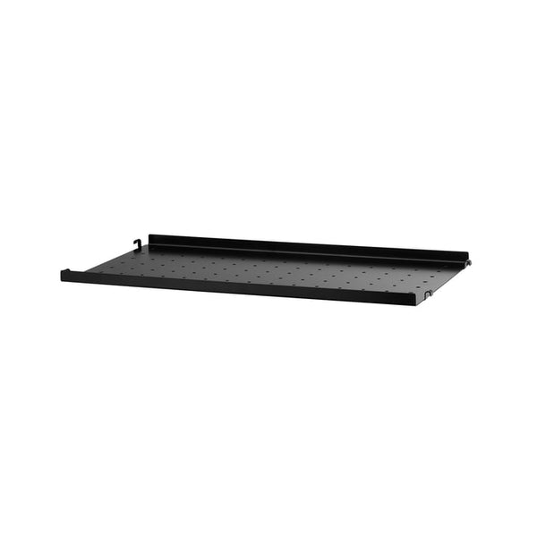 REGALBODEN METALL niedrig, 58x30 - schwarz